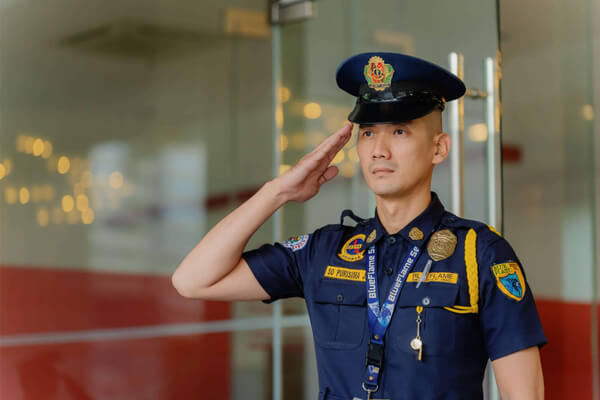 Detachment commander standing on duty - Gervasio Group of Companies (GGC)