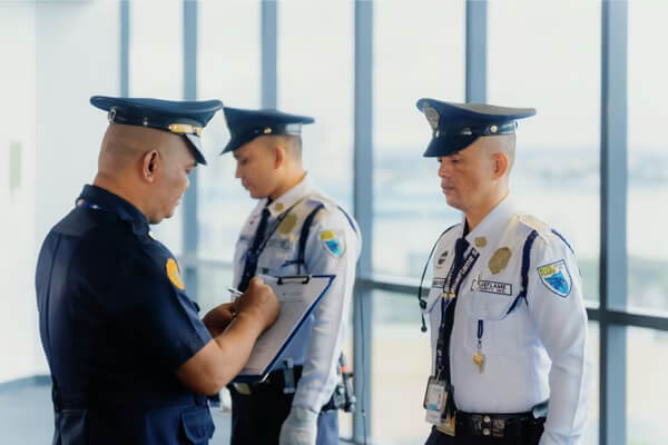 Security guards participating in professional training and development formation – Gervasio Group of Companies (GGC)